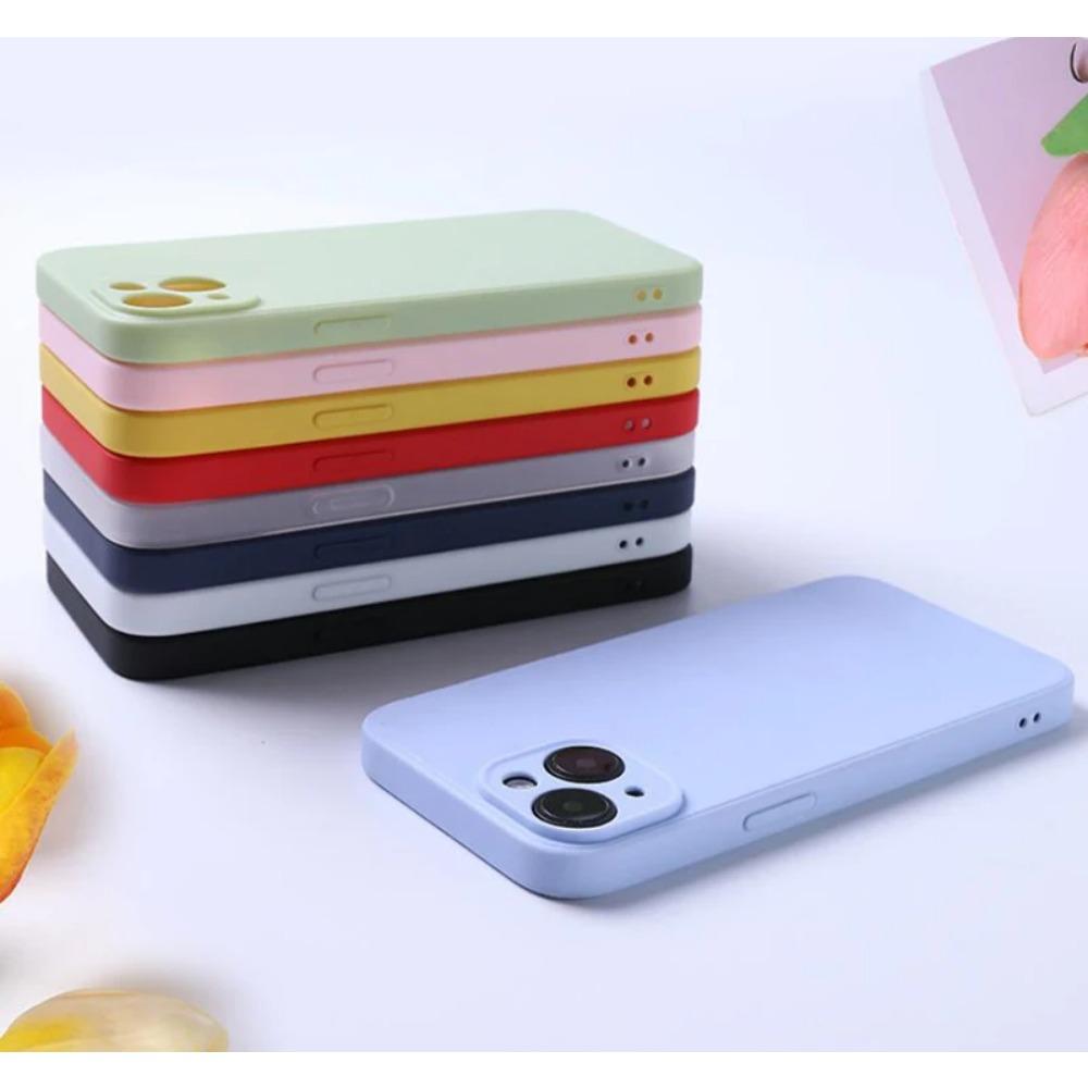 Luxury Silicone Phone Case for IPhone 15 14 13 12 11 Pro Max Mini Soft Candy Cover for IPhone XR XS Max 7 8 Plus SE 2020 Cases