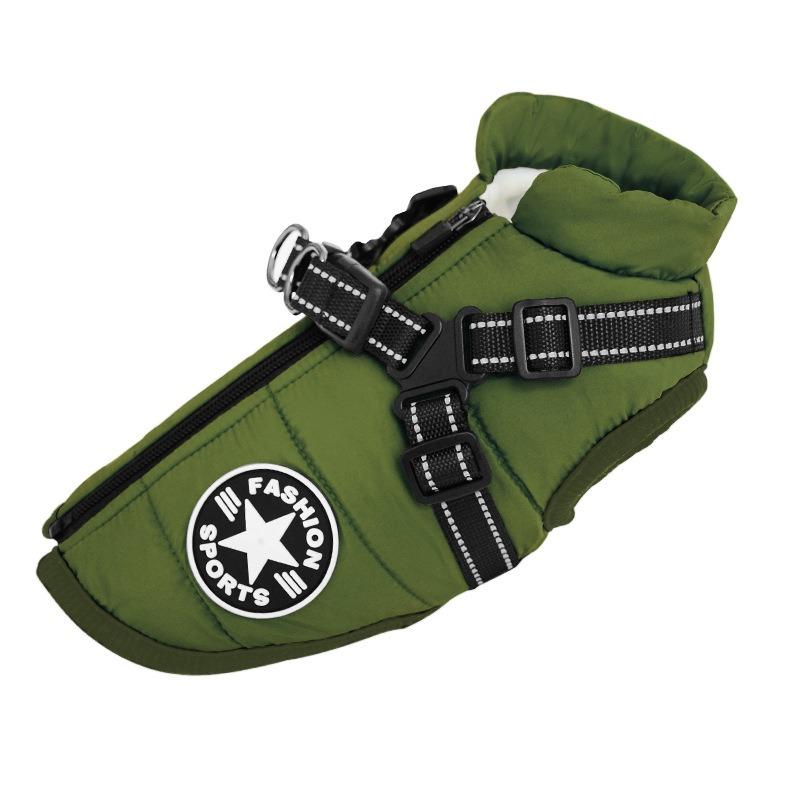 Dog Cotton-Padded Clothes, Warm And Cold-Proof Pet Clothes In Autumn And Winter, Thickened Multi-Color Cotton Clothes For Pets