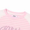 KIRSH Cherry Graphic Loose Fit Striped Long Sleeve [Ivory]