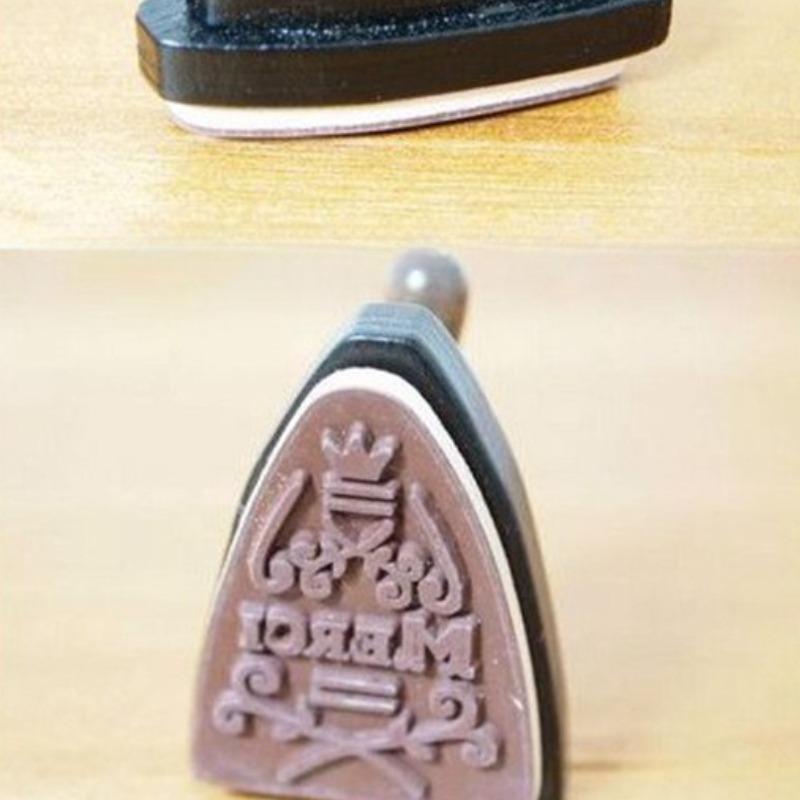 2 SZT. Francuski Drewniany Stempel Dziękuję Kształt Żelazka Artykuły Papiernicze DIY Scrapbook Dziennik Dekoracja Stemple Gumowe Rękodzieło Handmade, Nowość Ite