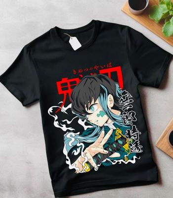 Tanjiro Demon Slayer Tişörtü Kimetsu No Yaiba Korku Anime Nezuko Gömlek Her Beden