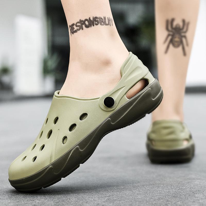 Fashion PARZIVAL Summer Men Sandals Water Beach Jelly Clogs Slippers Men Driving Shoes Sandals Garden Shoes Zapatos Hombre Size 39-46