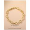 European & American Color Zircon Bracelet - High-End Fashion Women's Jewelry