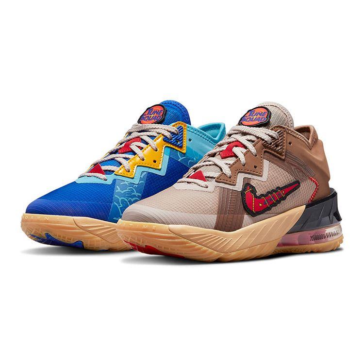 Space Jam x LeBron 18 Low GS Wile E. x Nike Roadrunner Kinder Sneaker Mehrfarbig Racer-Blau Ostsee-Blau DJ3760-401