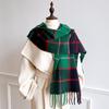 Women's Fashion Scottish Style Tartan Warm Scarf Plaid Soft Long Wrap Shawl Christmas Valentine's Day for Girlfriend Wife Mom