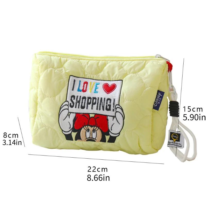 Disney Mickey Mouse Themed Cosmetic Bag Exquisite Toiletry Bag Compact Storage Bag Portable Travel Bag Birthday Gift