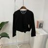 C S In The Room 1 + 1 Yoma Round Hem Crop Long Sleeve T ShirT 5 ColorS