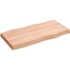VidaXL Dessus de table bois chêne massif traité bordure assortie 363940