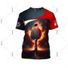 Table Tennis Master Uniform T-Shirt Male Female Fun 3D Printed Short Sleeve T-Shirt Tong-Pong Sport