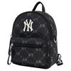 MLB Monogram New York Yankees Polyester Backpack Mini Unisex Black 7ABKM012N-50BKS