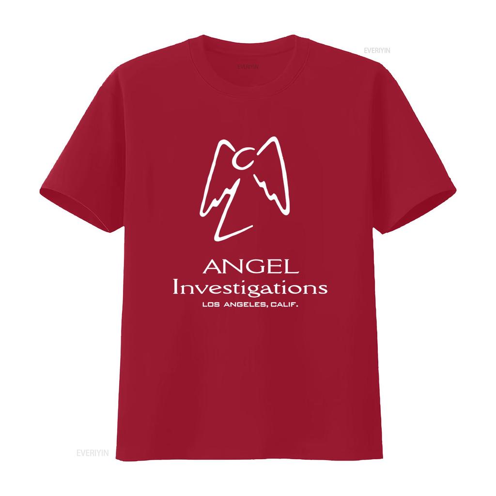 Angel Investigations Los Angeles CA Buffy Vampire T shirt 100 Cotton High Quality vintage Washed Soft fashion designer clothes