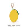 Portable Cherry Design Coin Purse Charm Fruit Shape Handmade Mini Zipper Pouch PU Leather Change Purse Gift For Girl