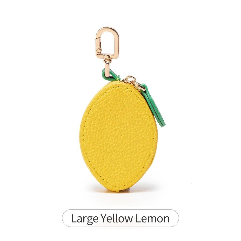 Portable Cherry Design Coin Purse Charm Fruit Shape Handmade Mini Zipper Pouch PU Leather Change Purse Gift For Girl