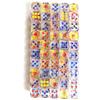 Ensemble de 100 pièces Dés D6 12 mm Multicolore Transparent Acrylique Transparent Bords Arrondis Pour Jeux de Société RPG DND et Fêtes