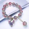 2026 Iridescent Butterfly Bracelet - Colorful 10mm Beads, Color-block Design, Cross-border Gift