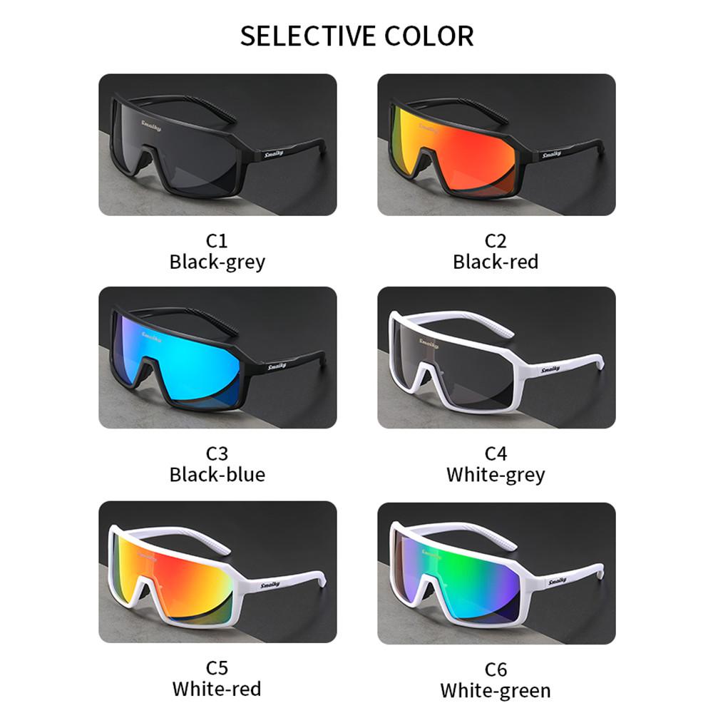 SMAIKY Herren Fahrrad Sonnenbrille Radfahren Frau MTB Rennrad Fahrbrille Outdoor Sport Laufen Brille UV400 Wandern Brille