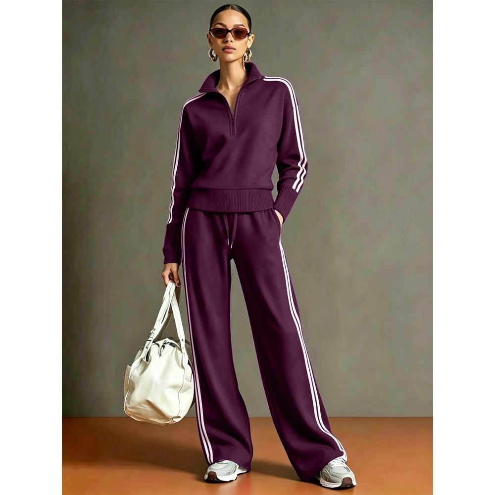 Autumn and Winter New Y2 Fashion Sportswear Lapel Long-sleeved Trousers Women's Suit