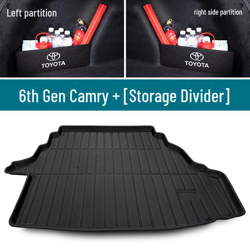 Toyota Camry Trunk Mat for Older Models (6th-9th Gen) - Waterproof Tail Box Mat