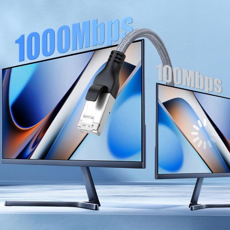 Plugs And Play USB C To RJ45 Converters Cable Supports Gigabit Ethernet Speeds PVC Braideds Construction For Multiple Device Compatibility
