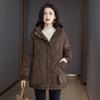 Women's Solid Color Hooded Padded Winter Jacket