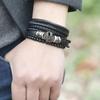 Simple Retro Unisex Woven Anchor Bracelet Set – Handcrafted Fashion Jewelry