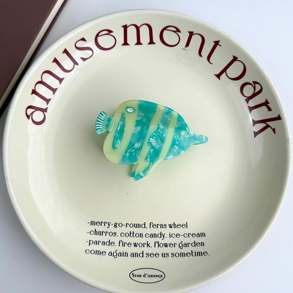 

Acetate Ocean Fish Hair Claw Hairpin Fish Grab Clip Sweet Marine Animals Hair Clip Vacation Style 7