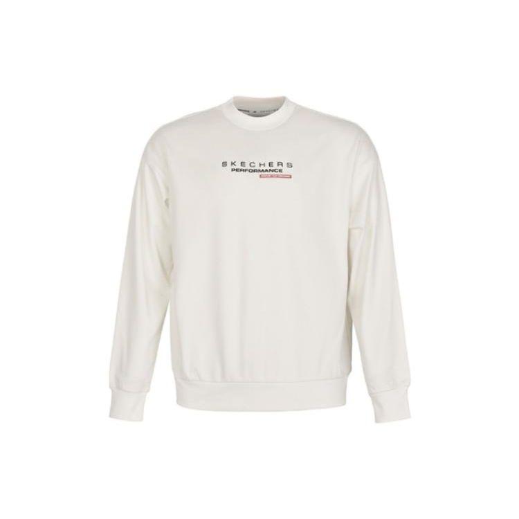 Skechers Casual Letter Design Round Neck Long Sleeve Sweatshirt Women sweatshirt Beige P422W022-000Q M