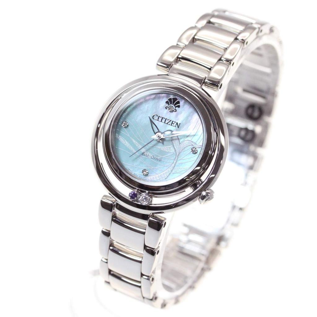Citizen Elle PRINCESS Series The Little Mermaid Silver Watch Eco-Drive [ARIEL] EM0820-56N Women's