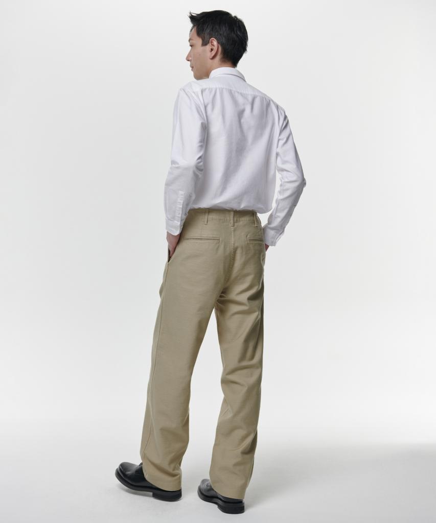 MUSINSA STANDARD Back Satin Officer Pants [Beige]