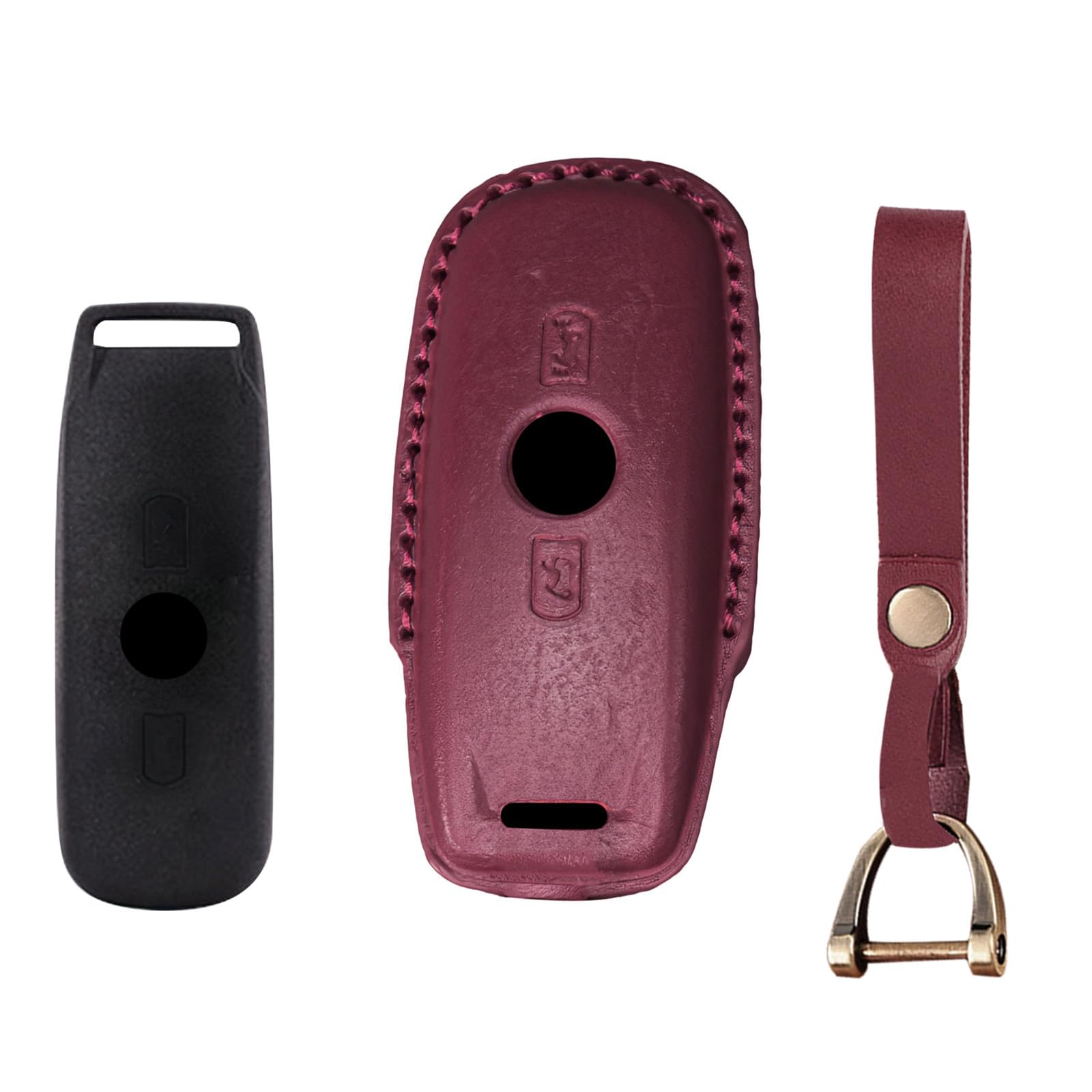 [TECART] Honda Exclusive Key Case Key Holder Key Chain Leather красный