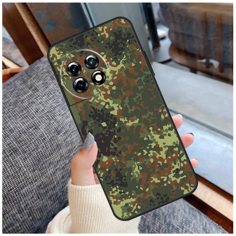 Army Camo Camouflage Case For OnePlus 13R 13T 12R 10R 10T 15 13 12 11 10 9 Pro Nord 5 CE 2 3 4 Lite N20 N30 Coque