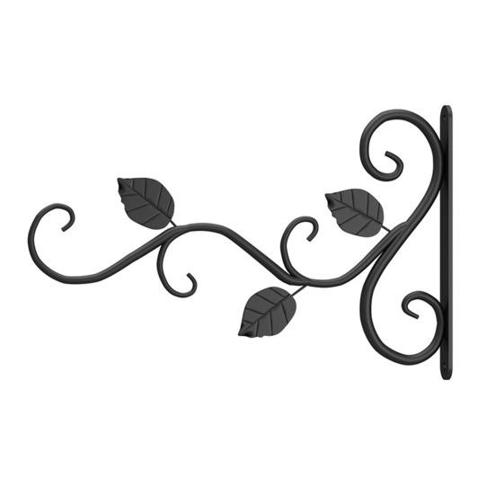 Retro Plant Basket Hanger Wall-Mounted Iron Hook Hanging Flower Basket Decorative Plant Hanger Heavy Duty Wall Hook for Balcony Garden Porch