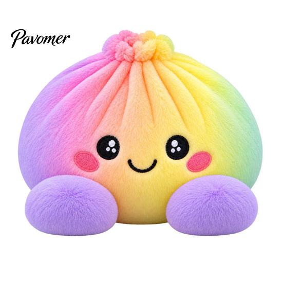 Stress Relief Squeeze Toy Giant Dumpling Pillow, Cute Plush Stuffed Steamed Bun Toy, Kawaii Doll Slow Rebound Soft Stretch Decompression Fidget