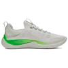 Under Armour Cushioning Slip Resistant Abrasion Resistant Low Top Training Shoes Men's White Green 3026106-300