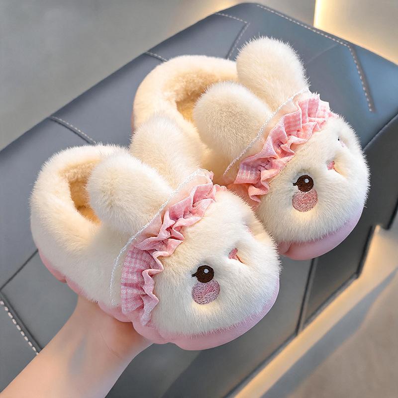 Children's Slip-on Shoes - Girls' Anti-slip Padded Thick-soled Baby Cotton Shoes