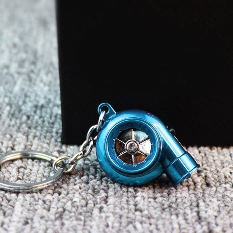 Metal Turbines Keychain Offering LED Illuminations Stylish Key Pendant Suitable for Camping and Nighttime Activities