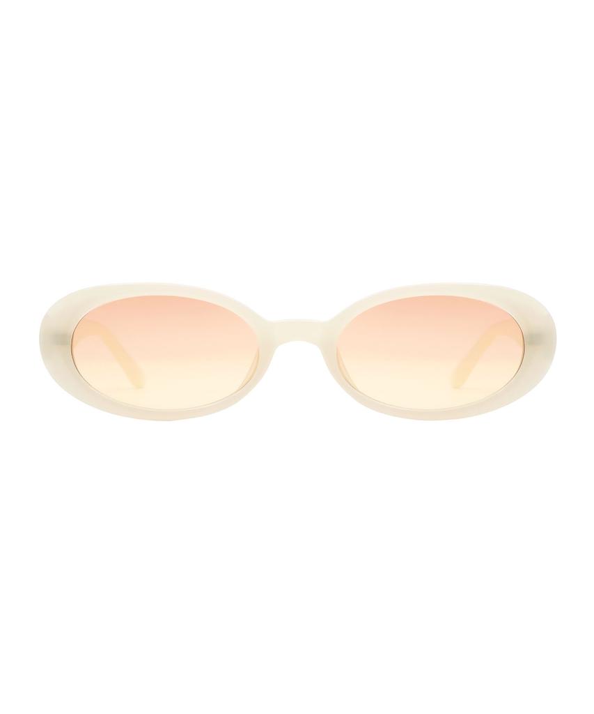 Oateu Monika Ivory Pink Horn-Rimmed Sunglasses