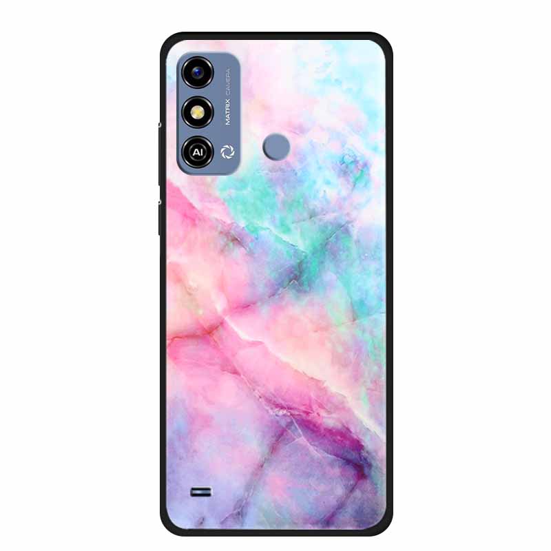 Soft Silicone Cover For ZTE Blade A53 / A53Pro / A53Plus Case Marble TPU Black Protector Case for ZTE Blade A53 Plus Cover Funda