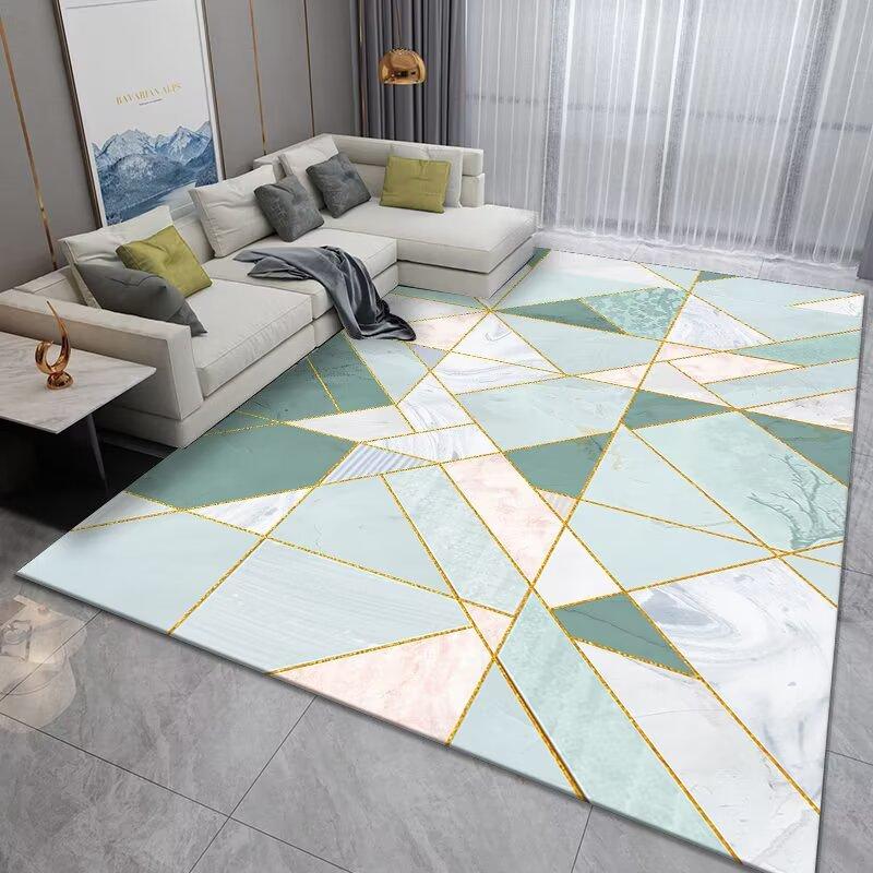 Modern Geometric Marble Carpet for Living Room Large Area Decoration Home Rugs for Bedroom Soft Non-slip 200x300 Lounge Sofa Mat