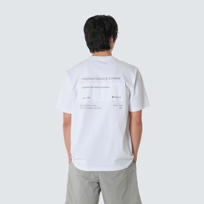 SNOWPEAK Aerocool Lettering Woven Patch Short Sleeve T-Shirt White (S26MMFTS22)