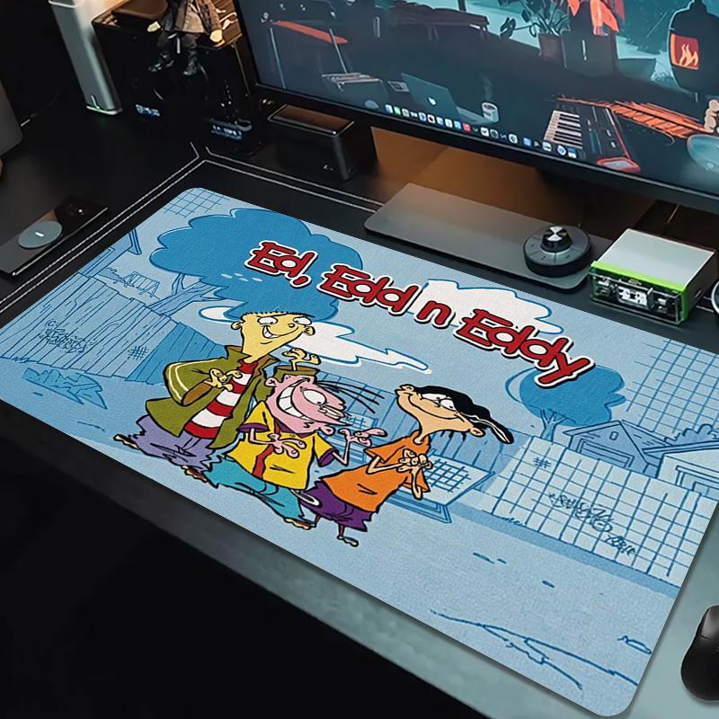 Ed, Edd n Eddy Color Mouse Pad Large Gaming Table Cushion Non-slip Laptop Tablet Big Mousepad XXL Mat Mini PC Playmat With Lock edge