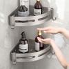 Xinpei No-Drill Aluminum Bathroom Corner Shelf