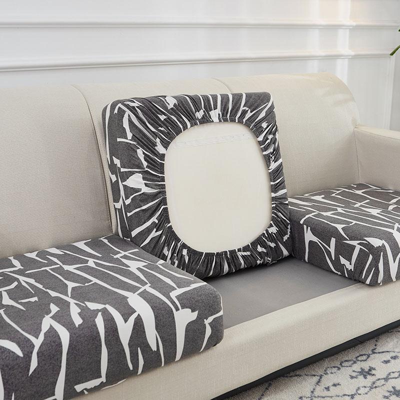 Floral Printed Sofa Seat Cushion Cover For Living Room Stretch Elastic Sofa Slipcover L Shape Corner Couch Cover 1/2/3/4 Seater