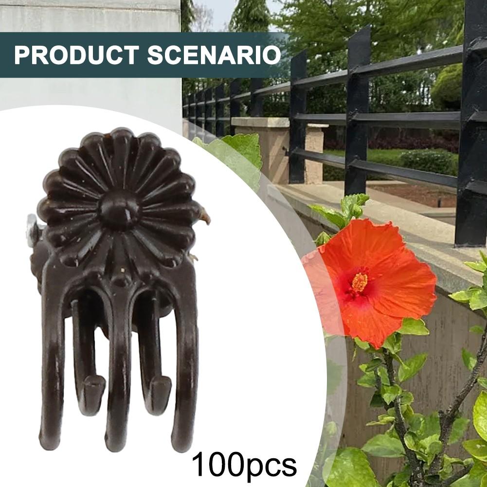 Flower Support Clamp Orchid Clips Climbing Vine Stem Clasp
