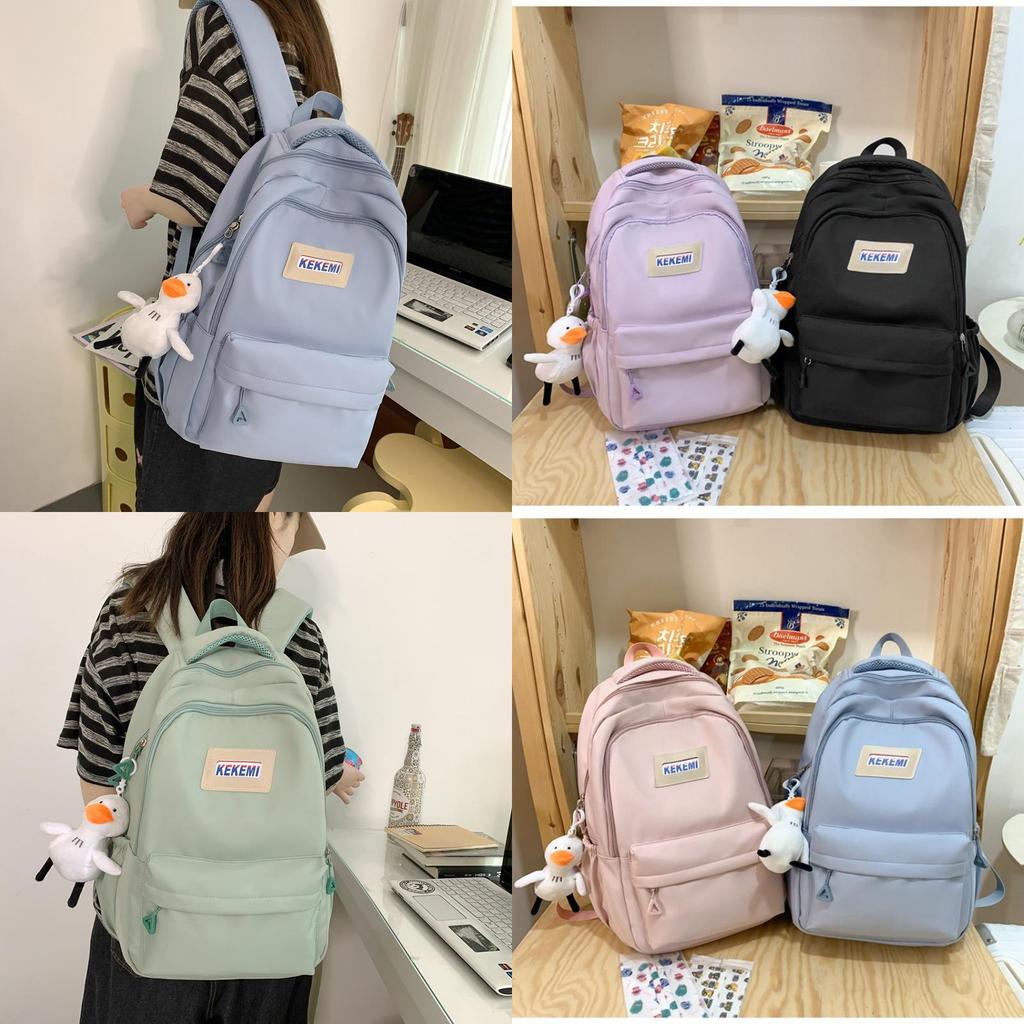 Stylish High School Students Double Shoulder Bag Large Capacity Book Bag Wholesale