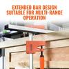 Bar Clamps for Woodworking, 2-Pack 50" Parallel Clamp Set, F Clamp with 1100 lbs Load Limit, Even Pressure, High-strength Plastic and Carbon Steel,