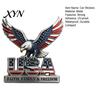 Removable Car Decal No Residue USA Faith, Family & Freedom Metal Emblem, Eagle Letters Patriotic Edition 3D Embossed Logo 250th Anniversary