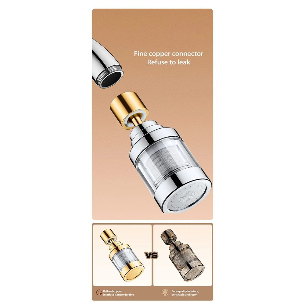 316 Stainless Steel Kitchen Faucet Purifier 360° Rotation Multi-Functional Anti Splash Faucet Leak-Proof Faucet Tap Water Filter