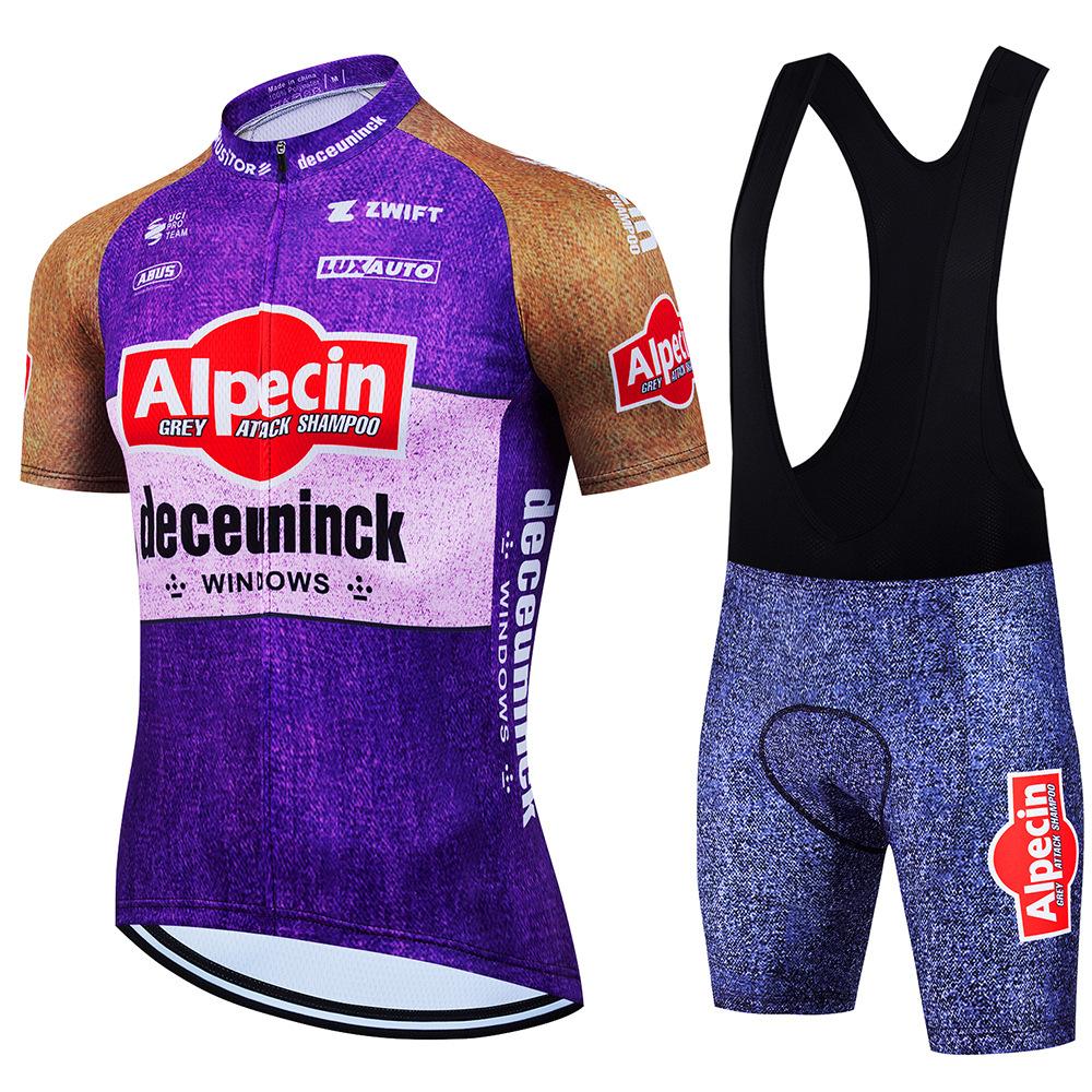 Alpecin Road Cycling Equipment Short Sleeve Overalls Cycling Suit Team Edition Quick Dry Rider