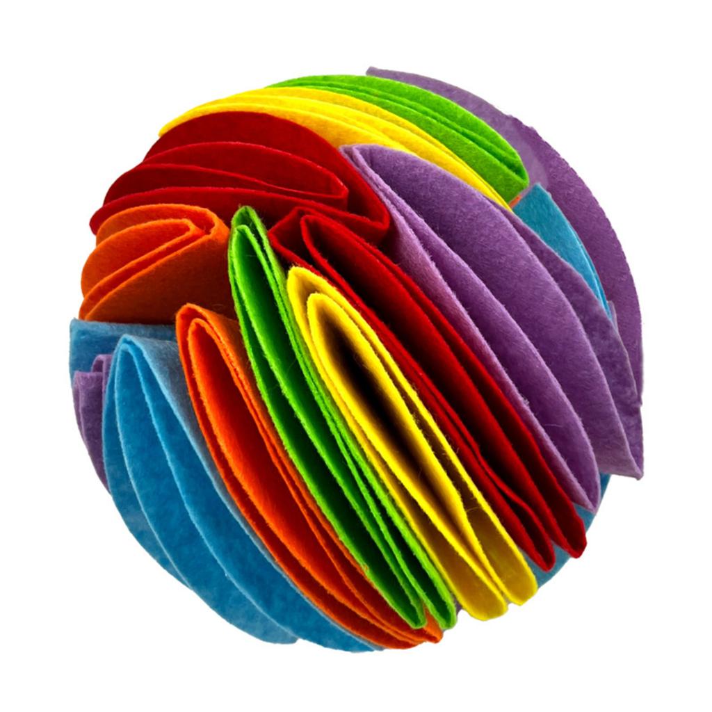 Inner Roll Sniffing Ball Pet Dog Intelligence Training Toy Amuse Pet Bubble Rubber Ball